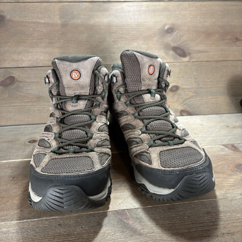 merrell moab 3 mid mens size 11 wide shoes brown waterproof hiking boots - Picture 5 of 9